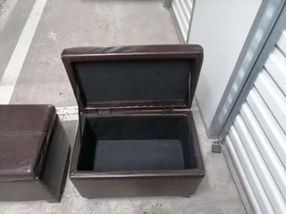 Two ottomans