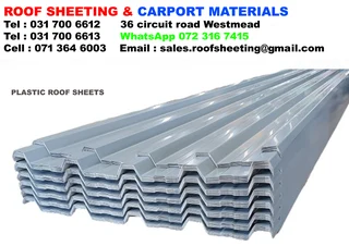 Plastic roof sheets IBR