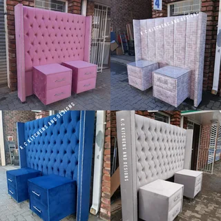 Bedroom suite, headboards, sleigh beds