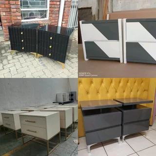 Bedroom suite, headboards, sleigh beds