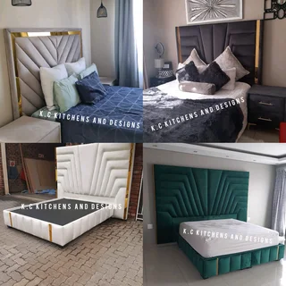 Bedroom suite, headboards, sleigh beds