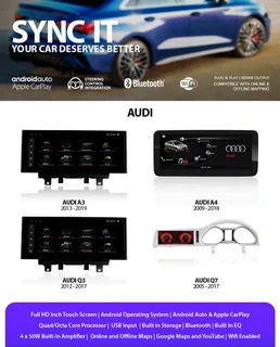 vehicle replacement radio with apple carplay an android auto