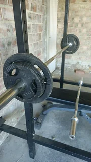 Gym Rack, Collapseable Low Profile Squat Rack, And Equipmemt