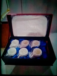 Tea set with cup holders