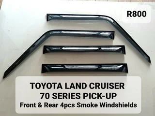 Toyota Land Cruiser Pickup Front and Rear Windshields 4pcs