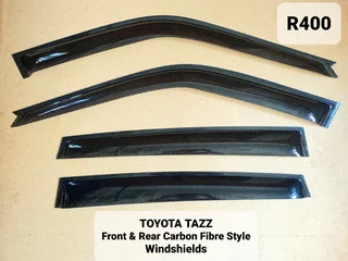 Toyota Tazz 4PCS Carbon Fibre Looks Windshields