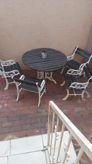 Cast iron garden table and chairs