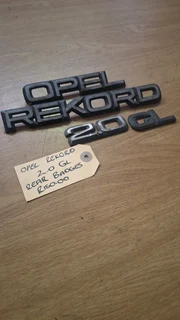 Opel Rekord 2.0 Gl Rear Badges
