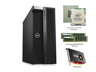 Extreme Performance - Dell Precision 5820 Workstation, W-2133 6C 12T, 32GB RAM, 500GB SSD, 950W PSU