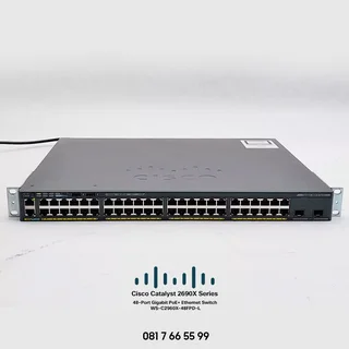 Cisco Catalyst 2960-X (WS-C2960X-48FPD-L) Switch - 48 GigE PoE+ 740W, 2 x 10G SFP+, LAN Base