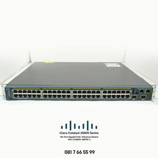 Cisco Catalyst 2960S (WS-C2960S-48FPD-L) Switch - 48 GigE, PoE+ 740W, 2 x 10G SFP - LAN Base