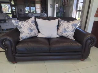 2x  genuine Leather Couches as new