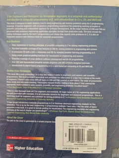 Textbook for sale - C for Engineers and Scientists - Harry H. Cheng