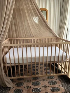 Wooden cot