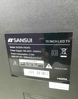Sansui 70"nch Smart Tv R9999
