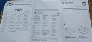 N17 Keyed Laptop Lock for Wedge-shaped Lock Slots