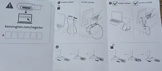N17 Keyed Laptop Lock for Wedge-shaped Lock Slots