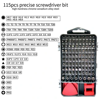 115 piece screwdriver set, all brand new. You can also buy in bulk.