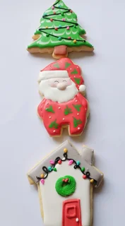 Handmade Royal Icing Christmas Cookies  | Holiday Treats, Gift Packs &amp; Gingerbread Houses