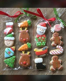 Handmade Royal Icing Christmas Cookies  | Holiday Treats, Gift Packs &amp; Gingerbread Houses