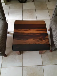 Solid wood coffee table