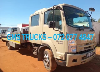 2010 Isuzu Fsr 750 Crewcab Flatbed Truck For Sale (jt42)