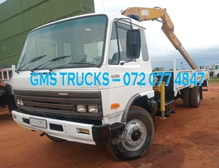 1996 NISSAN CM 16 TURBO (WITH 6 TON CRANE)  TRUCK FOR SALE (JT8)