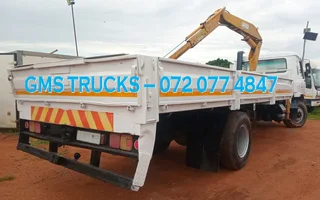 1996 NISSAN CM16 TURBO (WITH 6 TON CRANE) DROPSIDE TRUCK FOR SALE (T8)