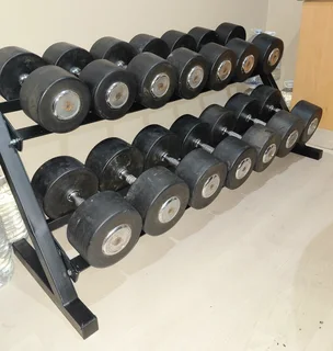 595Kg Dumbbell Set With Rack