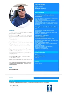 Looking For Employment