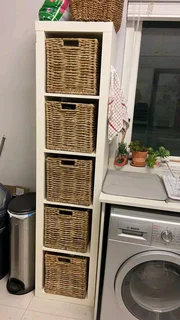 Storage wicker baskets