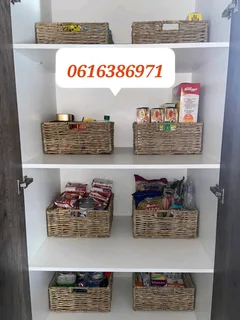 Storage wicker baskets