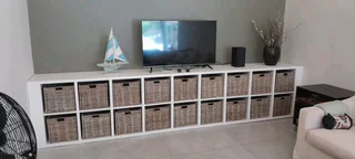 Storage wicker baskets