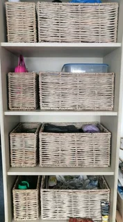 Storage wicker baskets