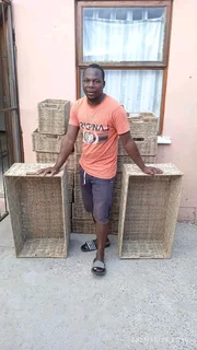 Storage wicker baskets