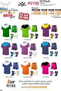 Soccer Kits and Football Kits on SALE plus FREE DELIVERY