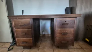 Solid wood desk