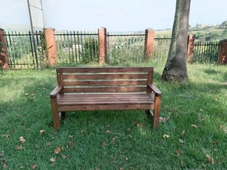 Wooden garden benches