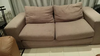 Leather sofas and sleeper couch