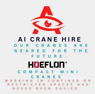AI CRANE HIRE - Our Hoeflon Compact Mini Cranes are geared for the future!