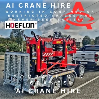 AI CRANE HIRE - Our Hoeflon Compact Mini Cranes are geared for the future!