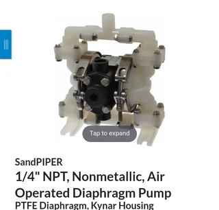 Sandpiper pump
