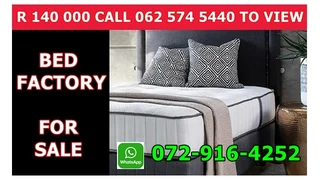 Base and mattress factory up for grabs R 140 000,  everybody must sleep 2025