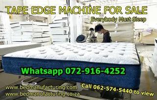 Machine making beds Tape edge bed machine for sale