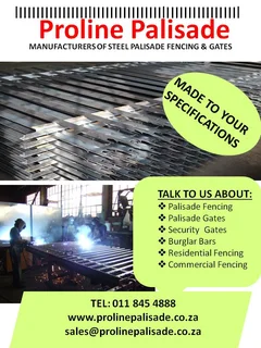 Palisade Fencing, Gates And Paint