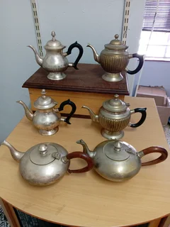 6 x Antique Vintage Tea Pots