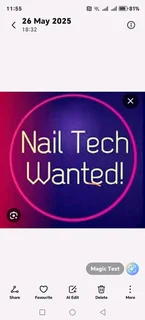 Nail technician vacancy
