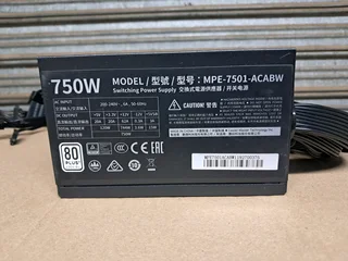CoolerMaster MWE 750W 80 Plus White Certified Desktop Power Supply
