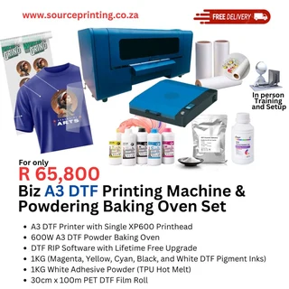 Biz A3 DTF Printing Machine &amp; Powdering Baking Oven