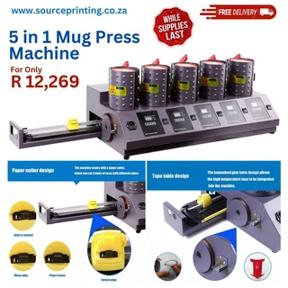 5in1 Mug Press Machine, while stock last❗️❗️Single Controller 5 in 1 Mug Press Machine